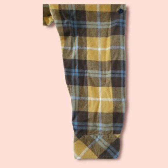 MATCHSTICK Argus Womens Plaid Shirt Flannel L/S Button Roll Sleeves/Sides XXL - Picture 8 of 8